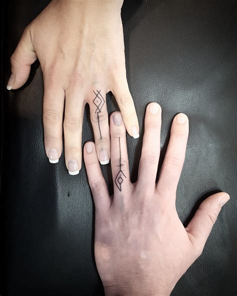 partner finger tattoo